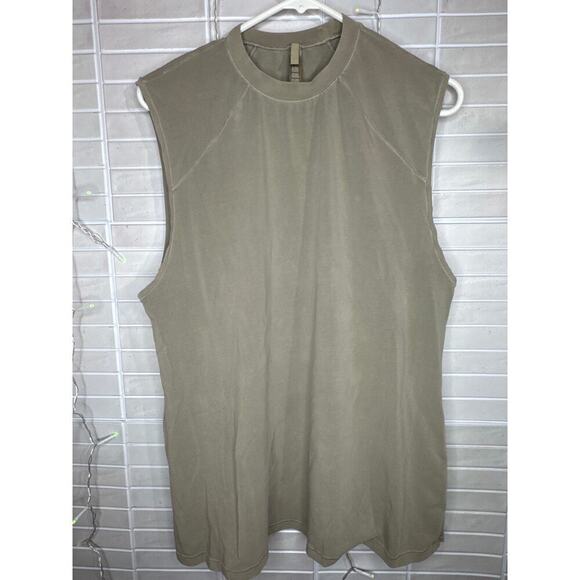 Skims Sleeveless Top Sage Green Cotton Spandex Women’s XXL - Picture 2 of 7